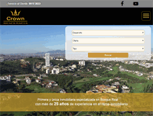 Tablet Screenshot of crownbienesraices.com